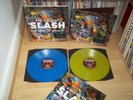 SLASH World on fire EU 2014 ROADRUNNER Blue & Yellow Vinyl 2xLP Full Play Test