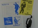 WRECKLESS ERIC Sep 1979 press kit w/ photo Denmark tour dates STIFF RECORDS punk