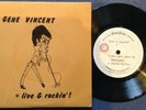 GENE VINCENT - LIVE & ROCKIN' E.P. rare UK 1967 PROMO ONLY E.P. / ROCKABILLY