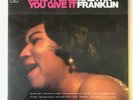 ARETHA FRANKLIN Take It Like You Give It CBS SBPG 62969 UK ORIGINAL VINYL LP