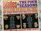 The Beatles vs The Four Seasons Mono Rare Vee Jay VJ LP Albums VG+ EX