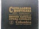 Album Cavalleria Rusticana Columbia 10x Shellac 10