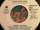 LYNYRD SKYNYRD - DOWN SOUTH JUKIN' - Rare US MCA DEMO PROMO 45