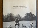 George Harrison All Things Must Pass original vinyl record