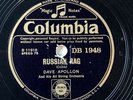 HOT STRING BAND: DAVE APOLLON - ‘MANDOLIN BLUES/ RUSSIAN RAG’ COLUMBIA 78 E+