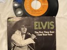 Record Elvis PRESLEY FIRST TIME EVER I SAW YOUR FACE American Trilogy W/Sleeve