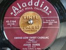 AGGIE DUKES 45 Swing Low Sweet Cadillac Aladdin Latin r&b boogaloo / Hear / VG+