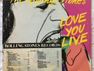 THE ROLLING STONES LOVE YOU LIVE ORIGINAL FIRST PRESS PROMO LP WITH TIMING STRIP