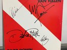 VAN HALEN DIVER DOWN SIGNED LP ORIGINAL VINYL ALL 4 EDDIE VERY RARE AUTOGRAPHED