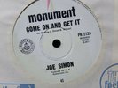 Joe Simon - Come on and Get It (MONUMENT PK-2133) soul AUSSIE 45