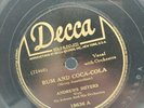 One Meat Ball / Rum And Coca-Cola by Andrew Sisters 78 RPM Shellac