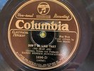 Columbia 1696D Harry Reser Syncopators DON'T BE LIKE THAT jazz 78 rpm E/EE+ 1929