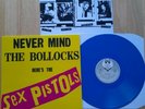 SEX PISTOLS-NEVER MIND THE BOLLOCKS  LP-PUNK CLASH DAMNED-BLUE VINYL GERMAN RE-