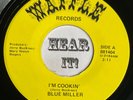 Obscure 80s Food Rocker / Country 45 BLUE MILLER Im Cookin' WAFFLE HOUSE RECORDS
