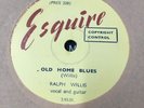 RALPH Willis Old Home Blues /  78 RPM Near Mint
