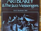 Art Blakey & Jazz Messengers-Live In Stockholm–Hard Bop Jazz Vinyl LP-OG-Sweden