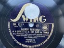 78 RPM DJANGO REINHARDT et HOT CLUB - Vendredi 13  - Crépuscule - SWING SW 123