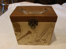 VINTAGE Record Box, 1950s w/ 50 45 rpm oldies in company/white sleeves