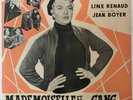 LINE RENAUD - MADEMOISELLE ET SON GANG - RARE AFFICHE ORIGINALE ENTOILÉE 60x80cm
