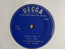 Rare - Billy Fury - Margo - One Sided Test Pressing.