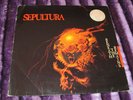SEPULTURA / Beneath The Remains ORIG LP NETHERLANDS 1989 POSTER THRASH METAL