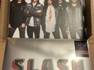 SLASH 4 MYLES KENNEDY SIGNED AUTOGRAPH LITHOGRAPH VINYL LP IN HAND GUNS ROSES