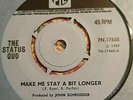 STATUS QUO - MAKE ME STAY A BIT LONGER / AUNTIE NELLIE - UK PYE 7