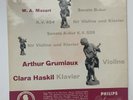 Haskil / Grumiaux - Mozart Violon Sonatas kv 454/526, marron silve label, NM
