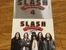 SLASH 4 MYLES KENNEDY SIGNED AUTOGRAPH LITHOGRAPH VINYL LP IN HAND GUNS ROSES