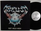 THRUST Fist Held High METAL BLADE/ENIGMA LP VG+/VG++ with lyric sheet insert ^