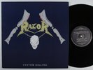 RAZOR Custom Killing FIST FIGHT LP VG++/VG+ canada w/ merch insert ^