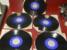 5 Rare 1965 Seeburg 1000 Blue Label Mood Library Records 16 2/3 RPM