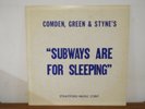 SUBWAYS ARE FOR SLEEPING COMDEN, GREEN, & STYNE PROMOTIONAL LP VINYL ALBUM