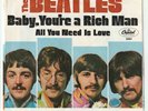 Beatles Baby Your A Rich Man  All You Need Is Love 45  Rpm 7” Vg Cover Ex