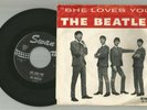 The Beatles 45 Record SHE LOVES YOU Picture Sleeve Swan 1964 I'LL GET YOU NICE
