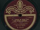 78tk-Jazz-ODEON-Swing-Louis Armstrong-(If I could be with you one hour /Shine)