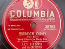 LES BROWN SENTIMENTAL JOURNEY / TWILIGHT TIME 78 RPM SHELLAC