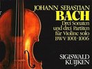 HM - BACH - COMPLETE SONATAS & PARTITAS FOR SOLO VIOLIN - KUIJKEN 3LP - MINT