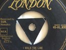 Johnny Cash,I Walk The Line/Get Rhythm,EX+,Gold London,Rockabilly,Rock n Roll