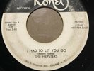 THE HEPSTERS - I Had To Let You Go Doowop Promo 45 Rpm Rondel 45-107 1955