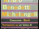 Bach: Chaconne / Brahms: Paganini Variations - Michelangeli **HMV QBLP 1044**