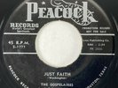 GOSPELAIRES Just Faith / Sit Down Children Peacock Black Gospel Promo 45 HEAR