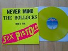 SEX PISTOLS-NEVER MIND THE BOLLOCKS  LP-PUNK CLASH DAMNED-OLIVE? VINYL RE-ISSUE