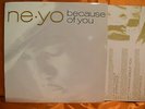 RARE Promo - because of you by Ne-Yo (Vinyl, LP Sep-2007, Def Jam (USA)) Jay-
