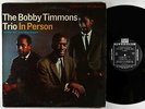Bobby Timmons Trio - In Person LP - Riverside - RLP 9391 Black Label DG VG+