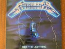 METALLICA RIDE THE LIGHTNING SUPER RARE OG 1ST PRESS VINYL LP MEGAFORCE 1984