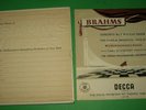BRAHMS,BRUNO WALTER BOX 4 LP,BOOKLET,+LP CONCERTO N.2 BACKHAUS, ALL MINT