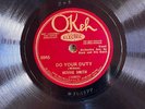 Okeh 8945 Bessie Smith DO YOUR DUTYw Bennie Goodman 1933  Blues FINAL session E+