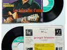 Georges Brassens ,45 tours Philips 432 513 ,autographe Olympia .