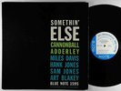 Cannonball Adderley - Somethin' Else LP - Blue Note Mono DG RVG Ear 47 W 63rd